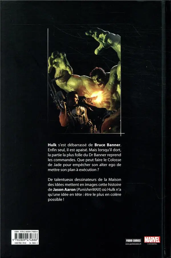 Verso de l'album Hulk Tome 2 Entretenir la rage