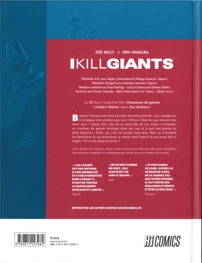 Verso de l'album I Kill Giants