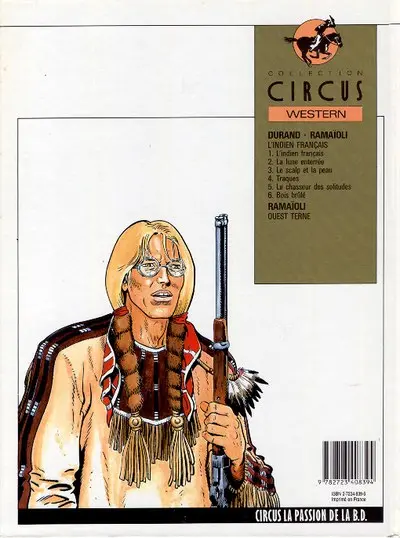 Verso de l'album L'Indien Français Tome 6 Bois brûlé