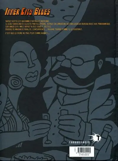 Verso de l'album Inner City Blues Tome 3 Yaphet Kotto