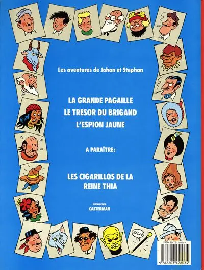 Verso de l'album Johan et Stephan Tome 3 L'espion jaune