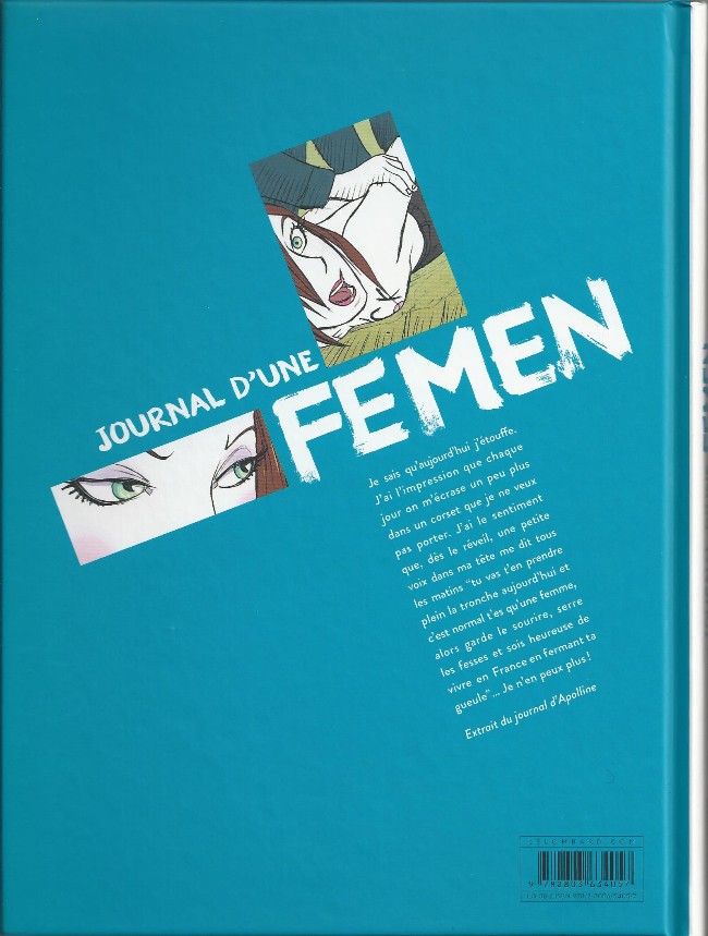 Verso de l'album Journal d'une Femen