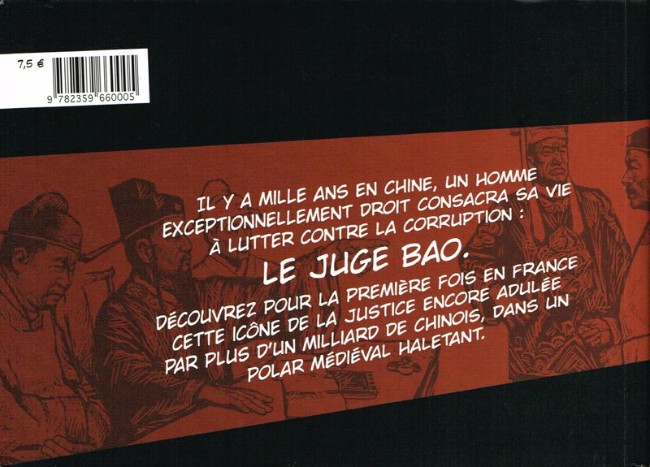 Verso de l'album Juge Bao Tome 1 Juge Bao & Le phœnix de Jade