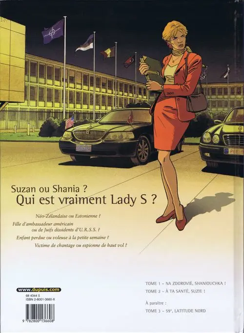 Verso de l'album Lady S. Tome 2 À ta santé, Suzie !