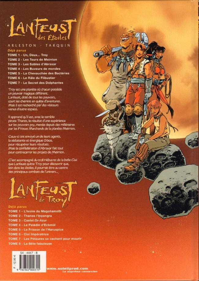 Verso de l'album Lanfeust des Étoiles Tome 7 Le secret des Dolphantes