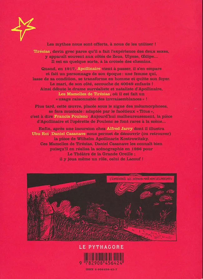 Verso de l'album Les Mamelles de Tirésias
