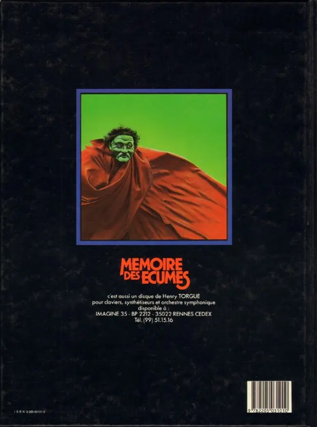 Verso de l'album Mémoire des écumes