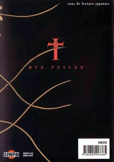 Verso de l'album MPD-Psycho - Le détective schizophrène N° 2