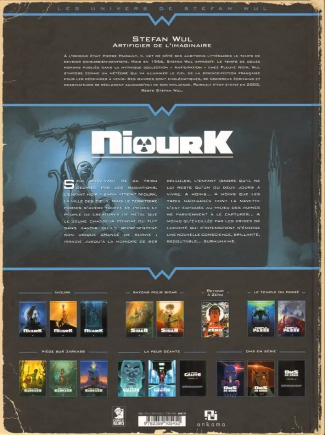 Verso de l'album NiourK Tome 3 Alpha