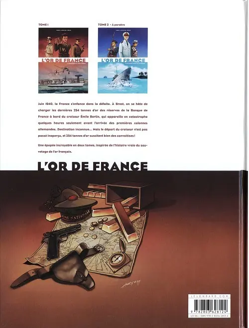 Verso de l'album L'Or de France Tome 1 La croisière de l'Emile Bertin