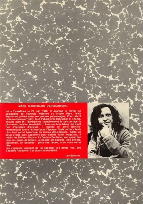 Verso de l'album La Planète des clowns