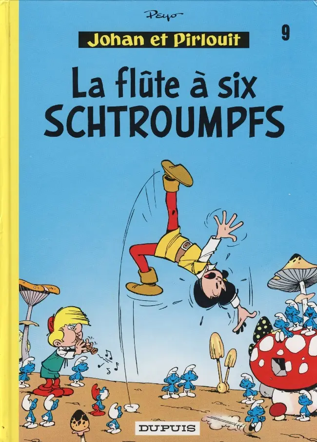 Couverture de l'album Johan et Pirlouit Tome 9 La flûte à six schtroumpfs