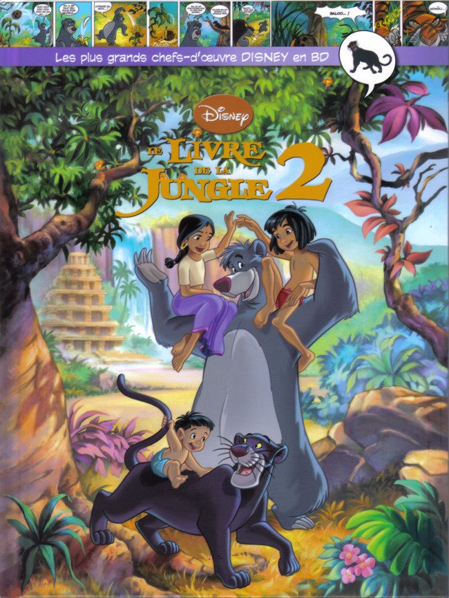 Couverture de l'album Les plus grands chefs-d'œuvre Disney en BD Tome 40 Le Livre de la Jungle 2