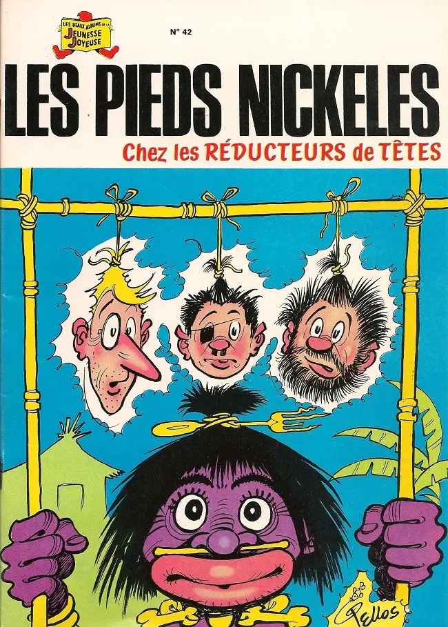 Couverture de l'album Les Pieds Nickelés Tome 42 Les Pieds Nickelés chez les réducteurs de têtes