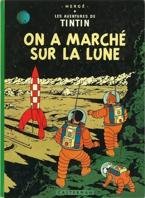 Couverture de l'album Tintin Tome 17 On a marché sur la Lune
