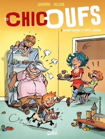 Couverture de l'album Les chicoufs 1 Grands-darons et petits lardons