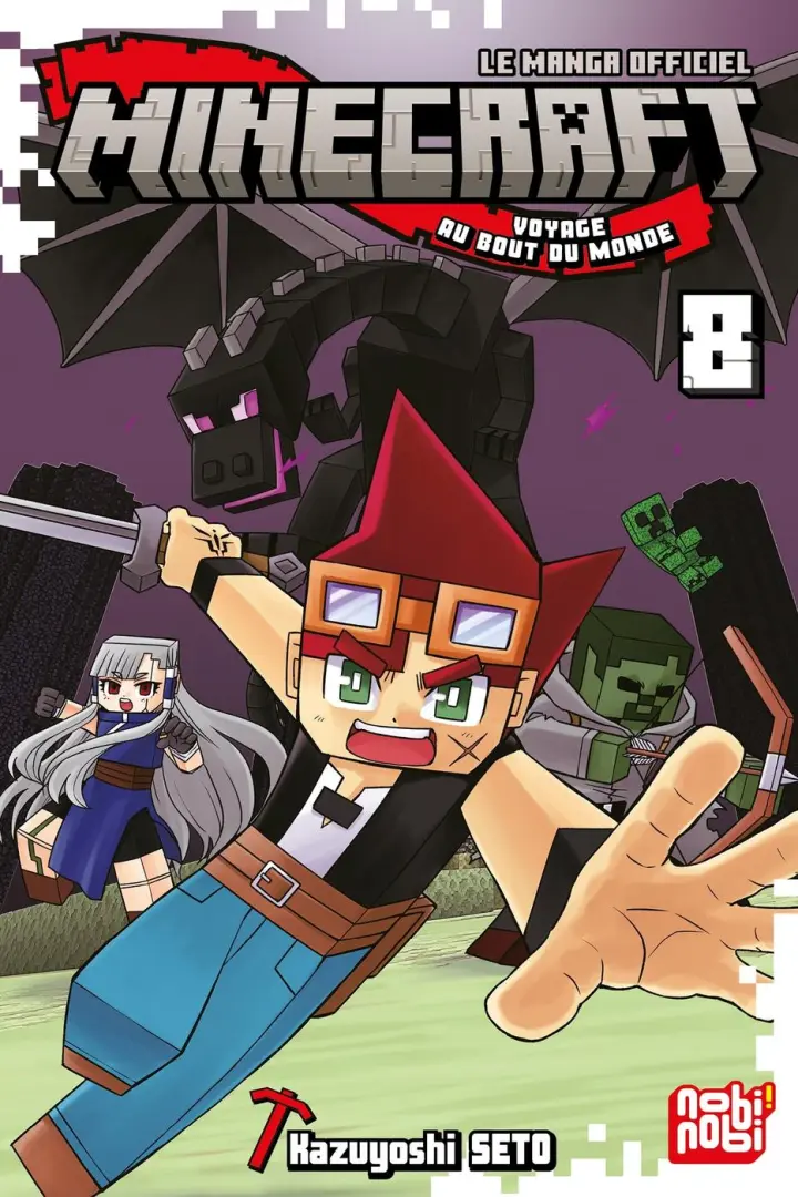 Couverture de l'album Minecraft - Le manga officiel 8 Voyage au bout du monde