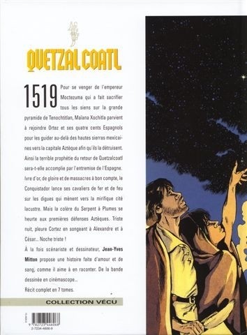 Verso de l'album Quetzalcoatl Tome 6 La noche triste