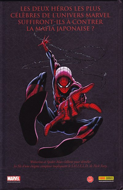 Verso de l'album Spider-Man Tome 1 Dans les griffes de Wolverine
