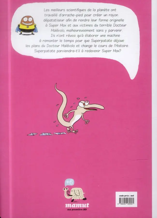 Verso de l'album Super patate Tome 3