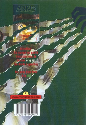 Verso de l'album Arms 1