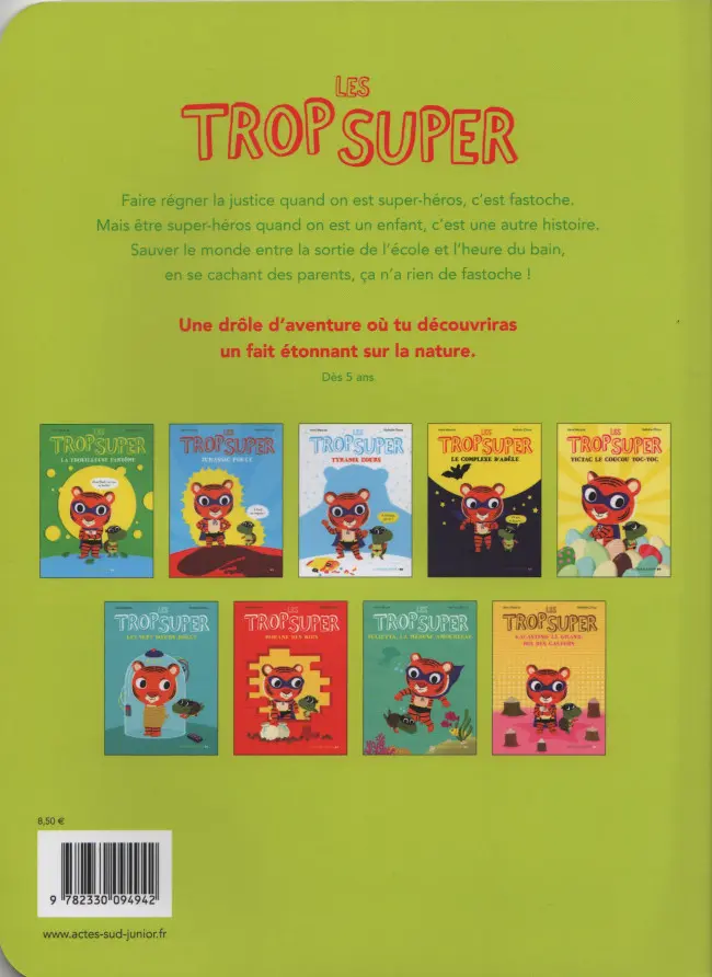 Verso de l'album Les Trop Super Tome 10 Peter, le poussin péteur