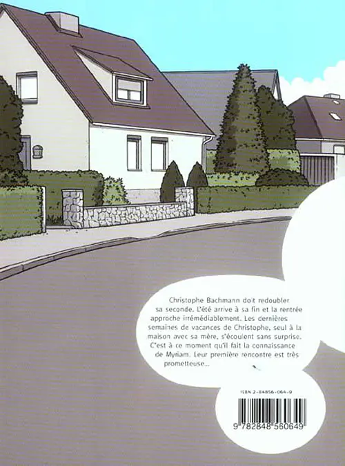 Verso de l'album Un été calme