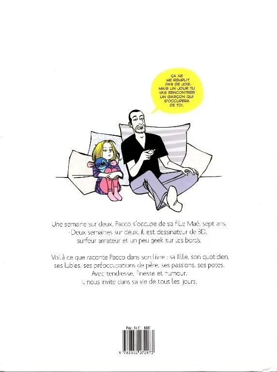 Verso de l'album Une semaine sur deux Tome 2 Je suis ton père