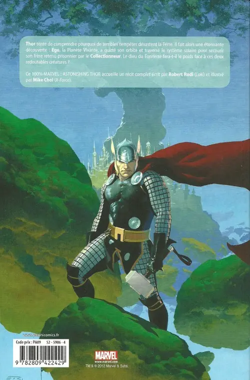 Verso de l'album Astonishing Thor Tome 1 Les Retrouvailles