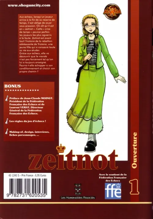 Verso de l'album Zeitnot Tome 1 Ouverture