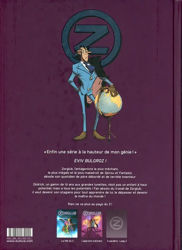 Verso de l'album Zorglub Tome 2 L'apprenti méchant