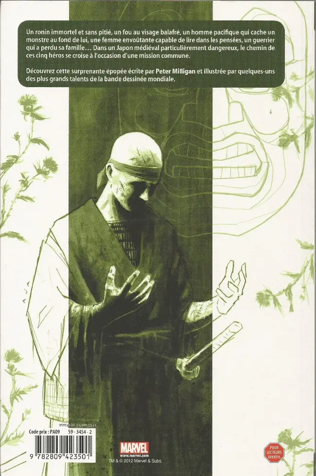 Verso de l'album 5 Ronin - La Voie du samouraï Hulk