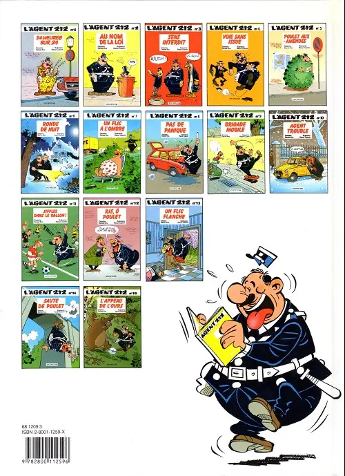 Verso de l'album L'Agent 212 Tome 6 Ronde de nuit