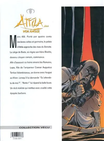 Verso de l'album Attila... mon amour Tome 3 Le maître du Danube