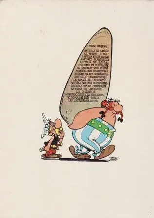 Verso de l'album Astérix Tome 8 Astérix chez les Bretons