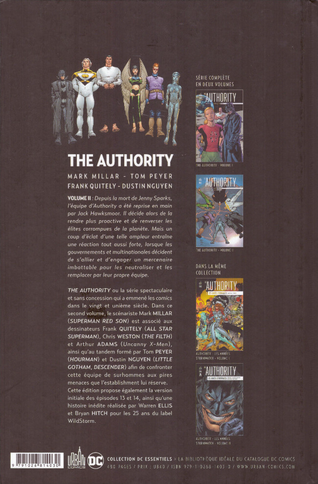 Verso de l'album The Authority Volume 2