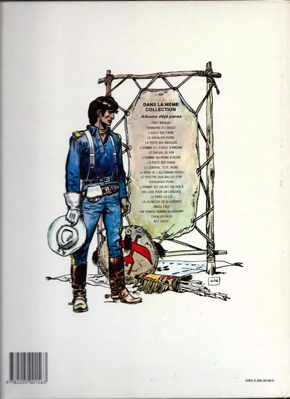 Verso de l'album Blueberry Tome 1 Fort Navajo