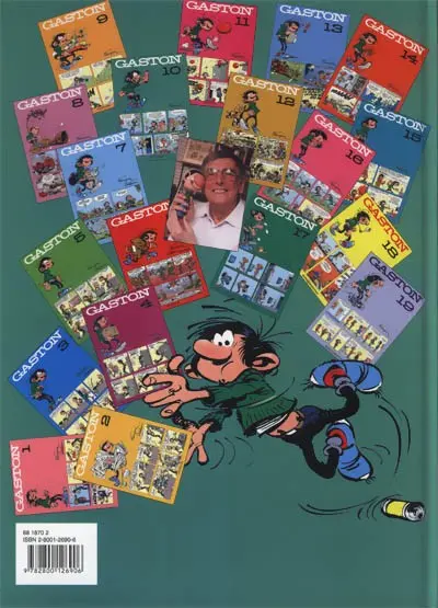 Verso de l'album Gaston Tome 10 Édition spéciale 40e anniversaire