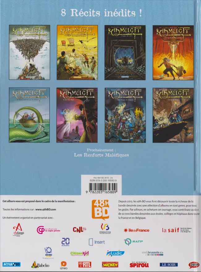 Verso de l'album Kaamelott Tome 1 L'Armée du Nécromant