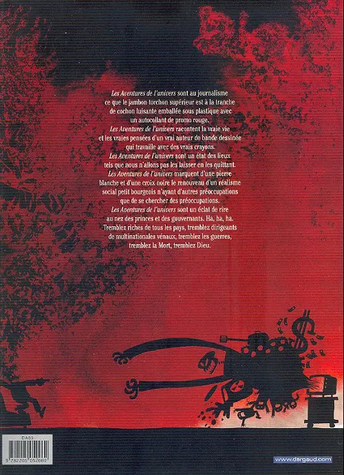 Verso de l'album Lapinot (Les formidables aventures sans) Tome 1 Les Aventures de l'Univers