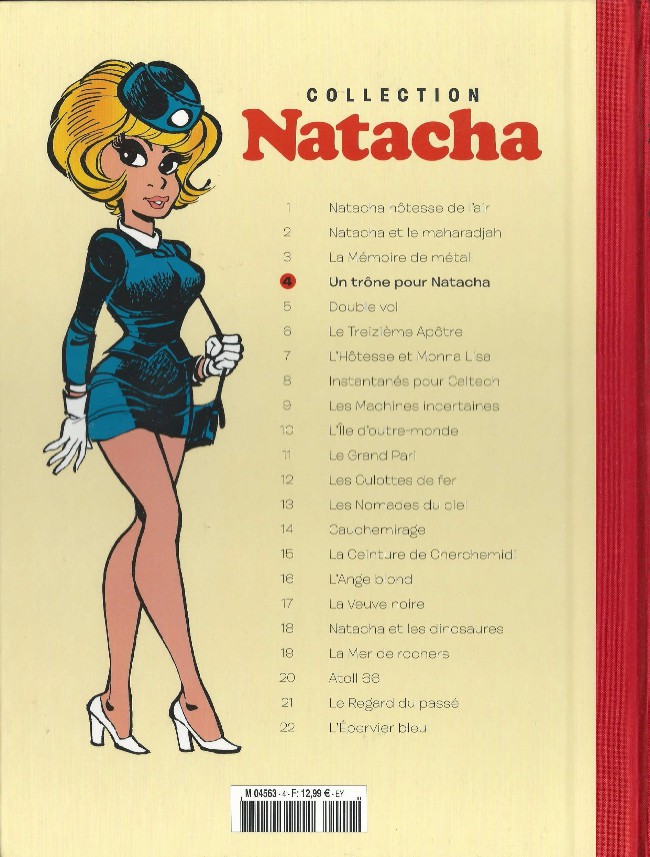 Verso de l'album Natacha - La Collection Tome 4 Un trône pour Natacha