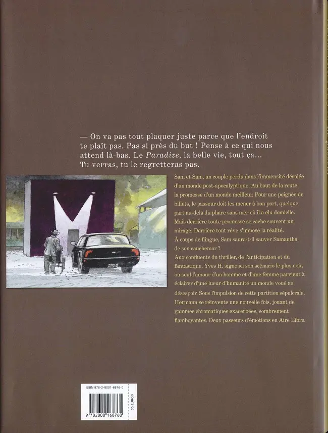 Verso de l'album Le Passeur