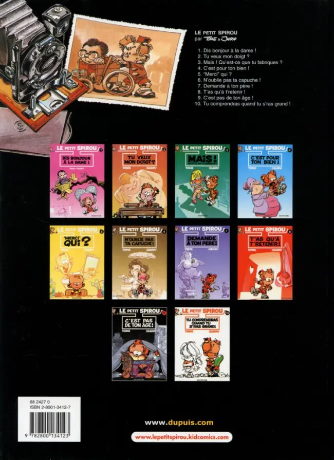 Verso de l'album Le Petit Spirou Tome 2 Tu veux mon doigt ?