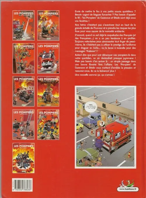 Verso de l'album Les Pompiers Tome 3 Le feu de l'amour