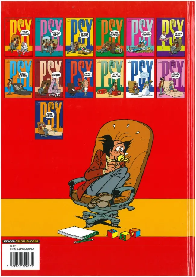 Verso de l'album Les Psy Tome 1 Quel est votre problème ?