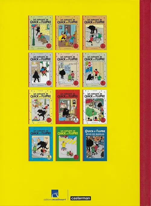 Verso de l'album Quick et Flupke - Gamins de Bruxelles 1e série