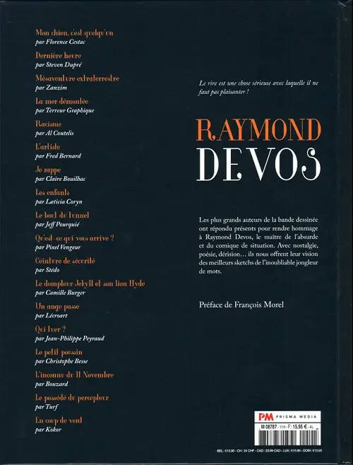 Verso de l'album Raymond Devos