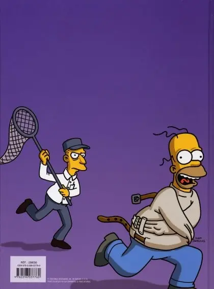 Verso de l'album Les Simpson Tome 4 Totalement déjantés