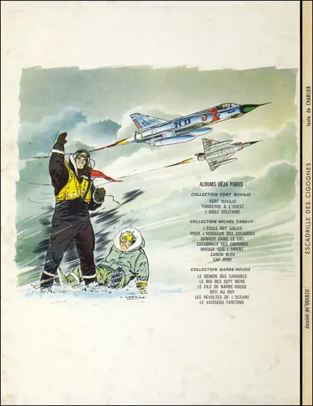 Verso de l'album Tanguy et Laverdure Tome 4 Escadrille des cigognes