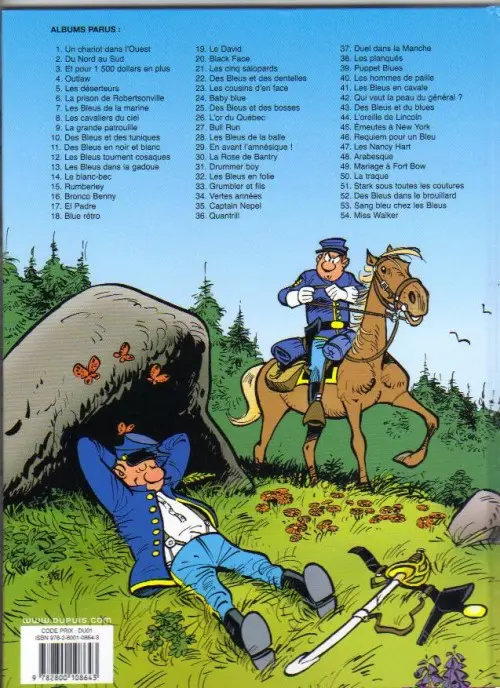 Verso de l'album Les Tuniques Bleues Tome 7 Les bleus de la marine